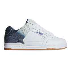 Globe Men's Tilt Skate Shoes - White Blue Stipple