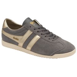 Gola Womens Bullet Pearl Classics Suede Trainers Shoes - Ash