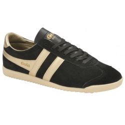 Gola Womens Bullet Pearl Classics Suede Trainers Shoes - Black