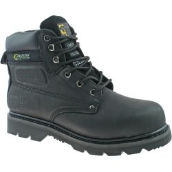 Grafters Mens Gladiator Steel Toe Cap Safety Work Boots - Black