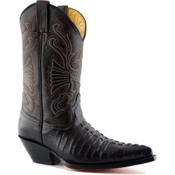 Grinders Men's Carolina Pointed Western Cowboy Boots - Brown