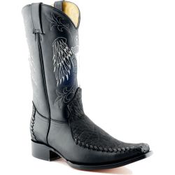 Grinders Men's Kansas Cowboy Boots - Black