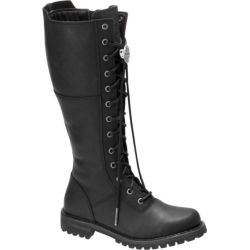Harley Davidson Womens Walfield Tall Leather Boots - Black