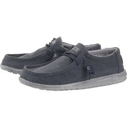 Hey Dude Mens Wally Classic Cotton Canvas Shoes - Oceano