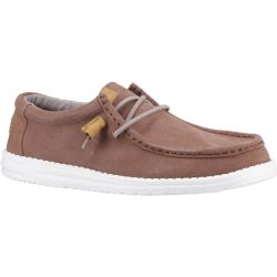 Hey Dude Mens Wally Craft Shoes - Brown