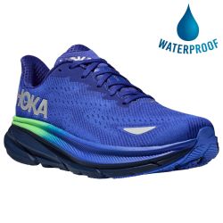 Hoka Mens Clifton 9 GTX Waterproof Running Shoes - Dazzling Blue Evening Sky