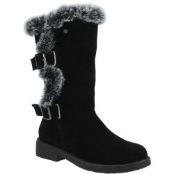Hush Puppies Womens Megan Mid Calf Leather Boots - Black