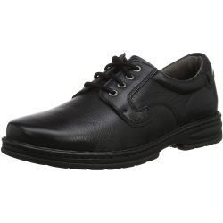 Hush Puppies Mens Outlaw II Wide Fit Shoes - Black