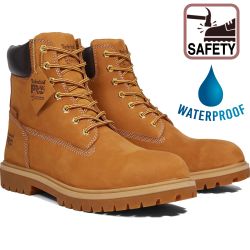 Timberland Pro Mens Iconic Waterproof Safety Ankle Boots - Wheat