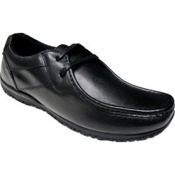 Ikon Mens Tide Leather Lace Up Shoes - Black