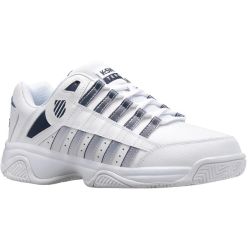 K-Swiss Mens Court Prestir Tennis Shoes - White Navy