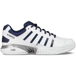 K Swiss Mens Receiver IV Tennis Trainers Shoes - White Navy