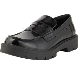 Kickers Women's Kori Loafer Shoes - Black High Shine