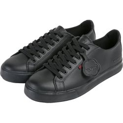Kickers Mens Tovni Lacer Leather Shoes Trainers - Black