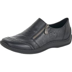 Rieker Womens Celiazi L1771 Slip On Zip Up Shoes - Black