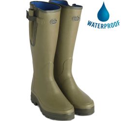 Le Chameau Mens Vierzonord Neoprene Lined Wellies Rain Boots - Vert