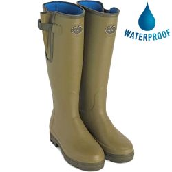 Le Chameau Womens Vierzonord Neoprene Lined Wellies Rain Boots - Vert