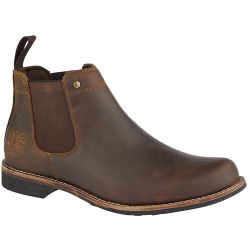 Woodland Mens Leather Chelsea Boots - Brown