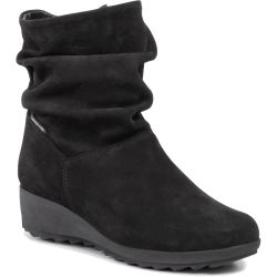 Mephisto Womens Agatha Slouch Ankle Boots - Black