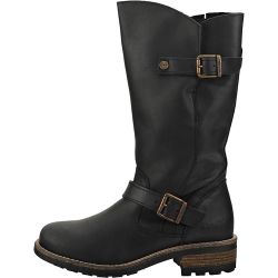 Oak & Hyde Womens Crest Leather Boots - Black