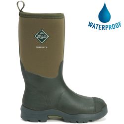 Muck Boots Mens Derwent II Neoprene Wellies Rain Boots - Moss