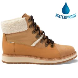 Toms Womens Mesa Waterproof Ankle Boot - Tan Suede