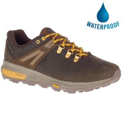 Merrell Men's Zion Peak Waterproof Walking Hiking Shoes - Seal Brown
