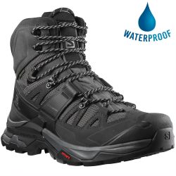 Salomon Mens Quest 4 GTX Waterproof Walking Hiking Boots - Magnet Black Quarry