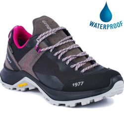 Grisport Womens Lady Trident Waterproof Walking Shoe - Grey Pink