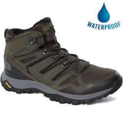North Face Mens Hedgehog Futurelight Mid Waterproof Walking Boots - New Taupe Green TNF Black