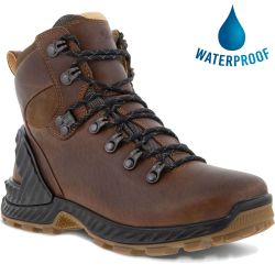 Ecco Shoes Women's Exohike Water-Repellent Walking Boots - Cocoa Brown