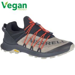 Merrell Men's Long Sky Sewn Vegan Trail Shoe - Black Brindle
