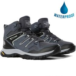 North Face Womens Hedgehog Futurelight Mid Waterproof Walking Boots - Vanadis Grey TNF Black