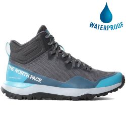 North Face Women's Activist Mid Futurelight Waterproof Walking Boots - Zinc Grey Maui Blue