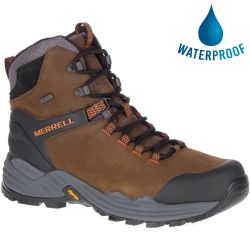Merrell Mens Phaserbound 2 Tall Waterproof Walking Boot - Dark Earth
