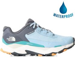 North Face Womens Vectiv Exploris Futurelight Waterproof Walking Shoes - Beta Blue Vandis Grey