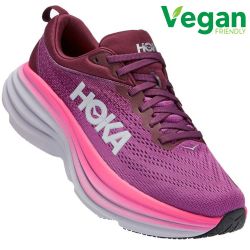 Hoka Womens Bondi 8 Running Shoes - Beautyberry Grape Wine