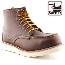 Grinders Men's Alpha Safety Steel Toe Cap Boot - Brown