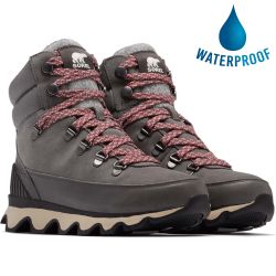Sorel Womens Kinetic Conquest Waterproof Boots - Quarry Black