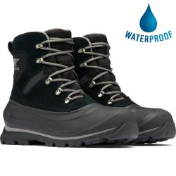Sorel Mens Buxton Lace Waterproof Boots - Black Quarry