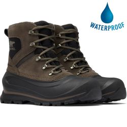 Sorel Mens Buxton Lace Waterproof Boots - Major Black