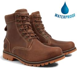 Timberland Men's Rugged 6 Inch Waterproof Ankle Boot - A2JJB - Rust