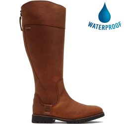 Chatham Women's Gatcombe Waterproof Country Boot - Walnut