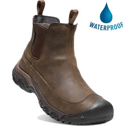 Keen Men's Anchorage Boot III Waterproof Insulated Chelsea Boot - Dark Earth Mulch