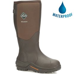 Muck Boots Mens Wetland XF WIDE Tall Adjustable Wellingtons - Bark