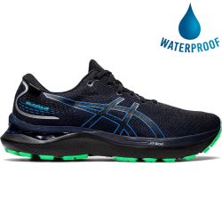 Asics Mens Gel Cumulus 24 GTX Waterproof Running Shoes - Black Blue Coast