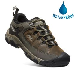 Keen Men's Targhee III WP Wide Fit Waterproof Walking Shoes - Bungee Cord Black
