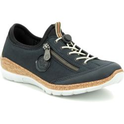 Rieker Women's N4263 Shoes - Blue Black