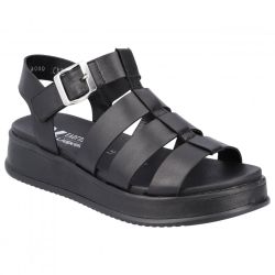 Rieker Women's W0804 Gladiator Sandals - Black