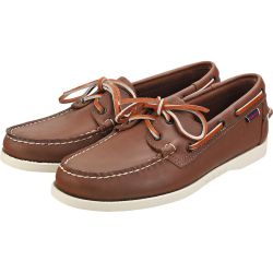 Sebago Men's Dockside Portland Leather Boat Deck Shoes - Brown